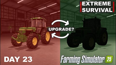 EXTREME SURVIVAL | New Tractor & Land Cleared for Goats! | FS25 - DAY 23