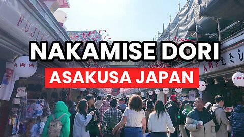 FIRST Time Nakamise-dori Street Market Walkthrough! 🇯🇵