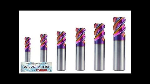 Drillpro 5/6/8/10/12mm ULTRA Surface Tungsten Carbide End Mill HRC60 4 Flute Spiral Review