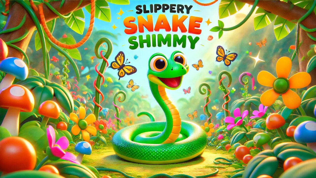 🟢 Slippery Snake Shimmy | Fun Jungle Dance for Kids! 🐍🎶