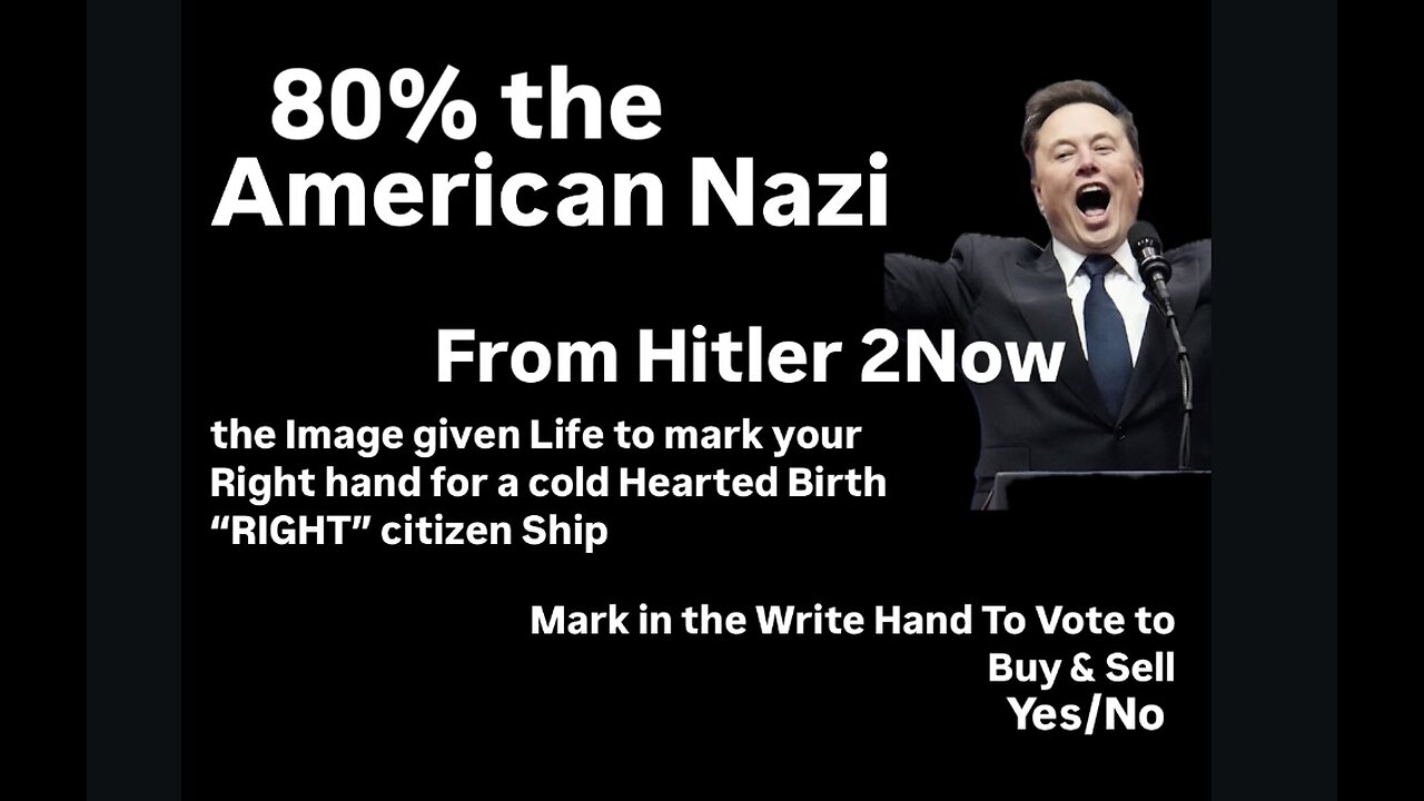 The American Nazi & Hitler an Image Given Life