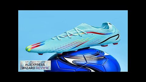 New Men Soccer Shoes Adult Kids Comfortable Football Boots Top Quality Breathable Review