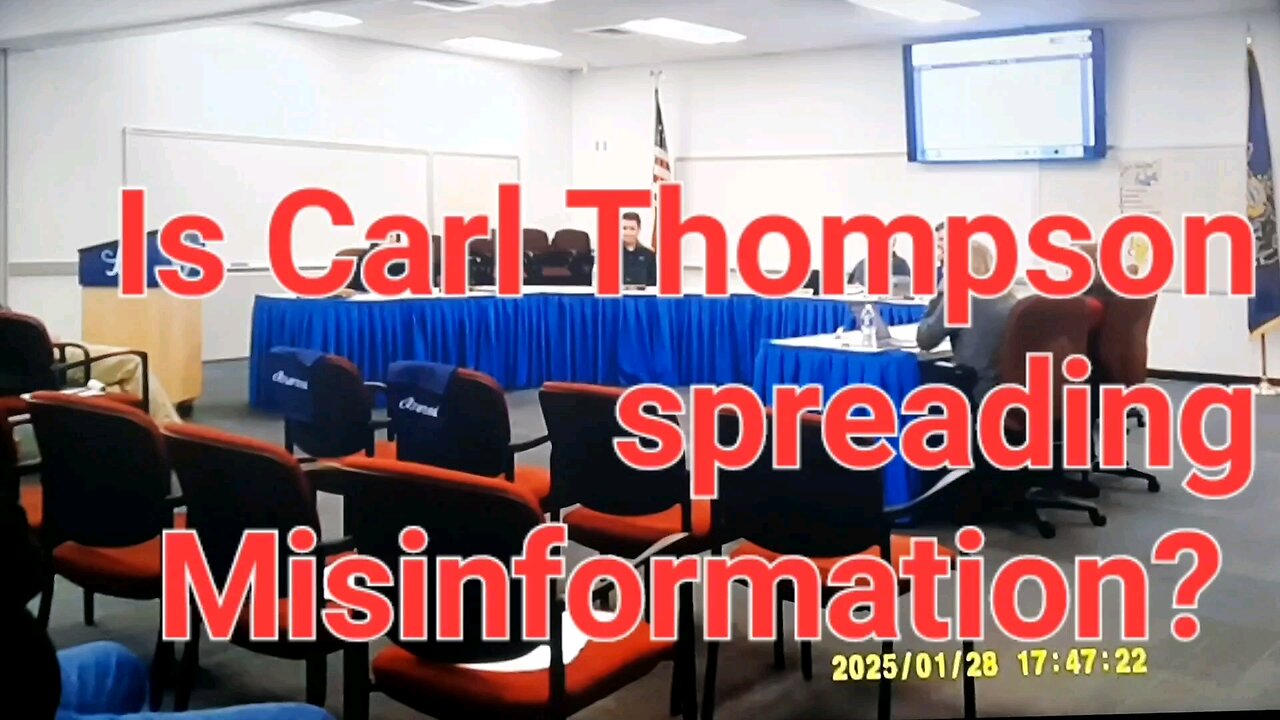 Carl Thompson Fake News ?