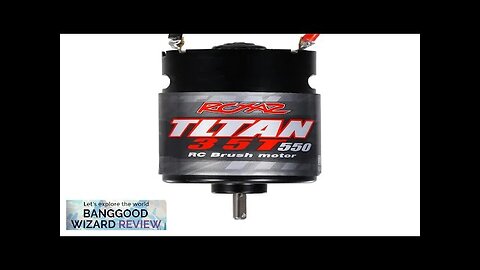 550 RC Brushed Motor 12T 21T 29T 35T for 1/10 RC Car Review