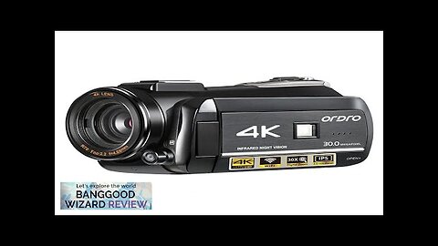 Ordro AC3 4K FHD Camcorder WiFi Digital Video Camera Photography IR Night Review