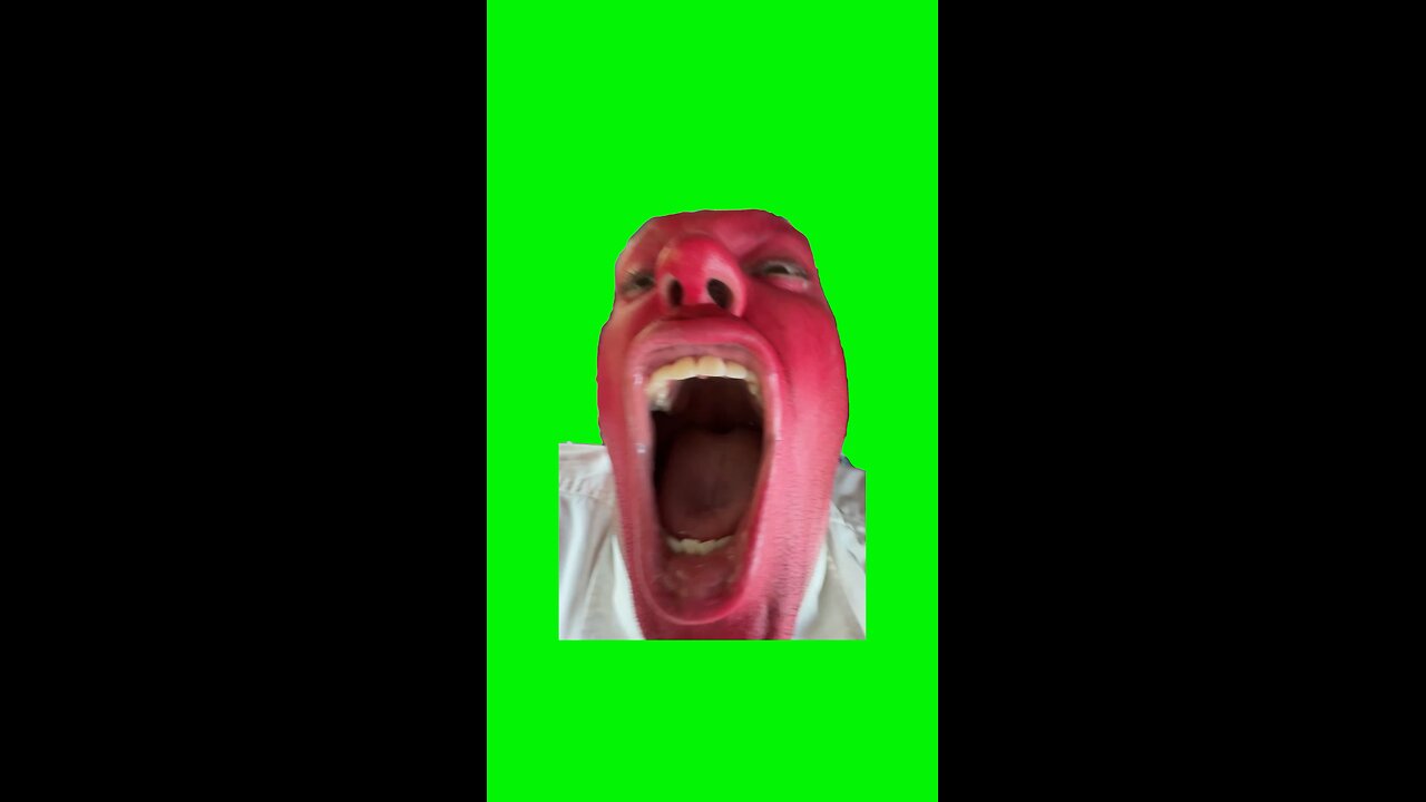 Dan Hentschel Red in the Face, Screaming | Green Screen