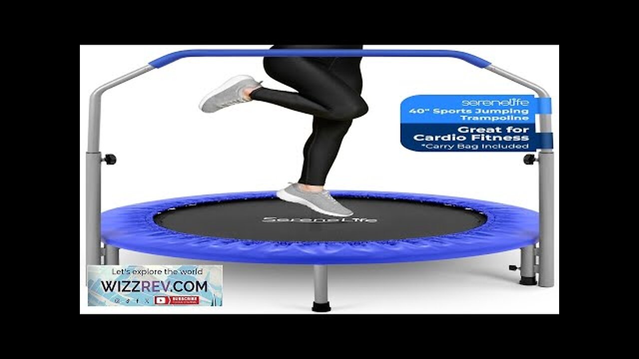 SereneLife 36"/40" Portable & Foldable Trampoline in-Home Mini Rebounder with Adjustable Review