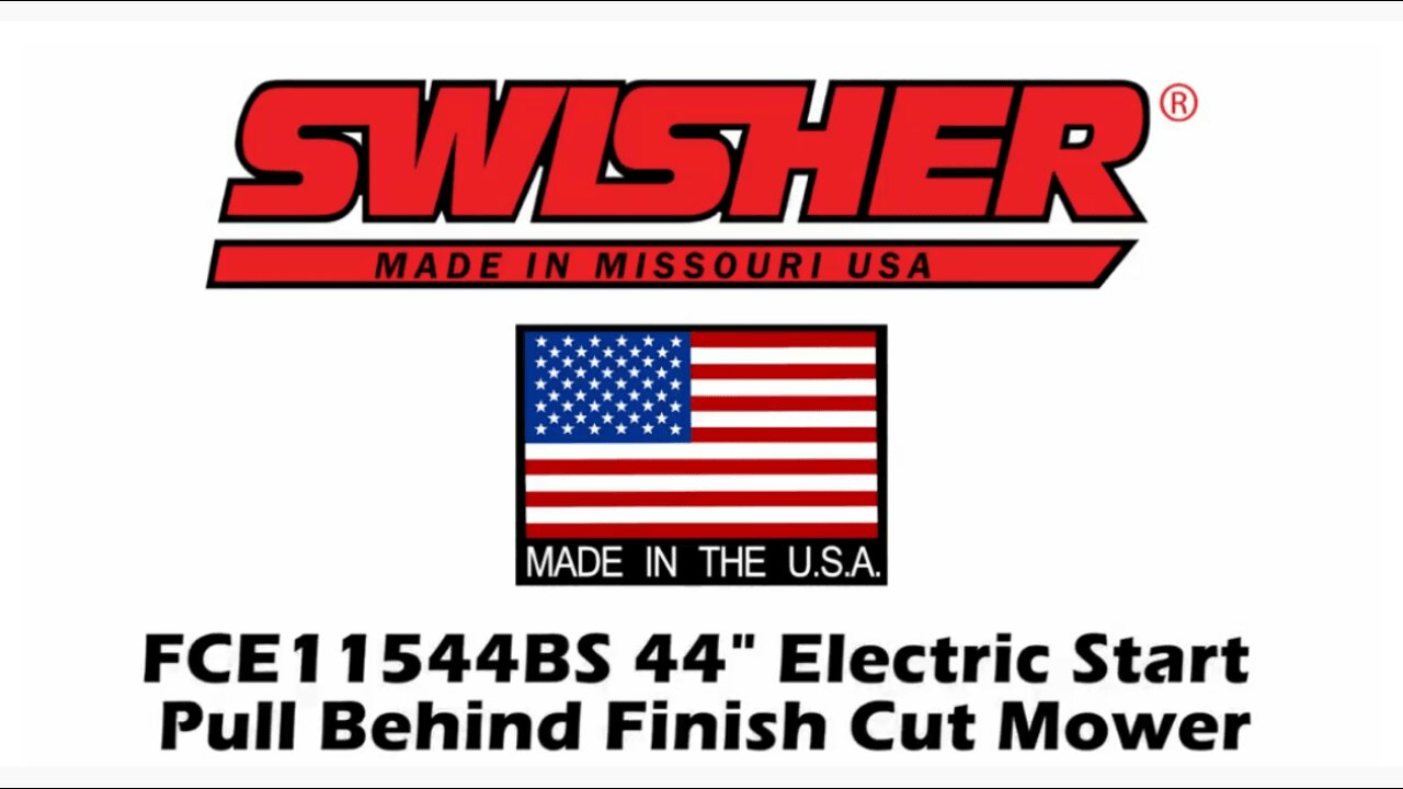 FCE11544BS - Swisher 11.5 HP 44" 12V Finish Cut Trail Mower