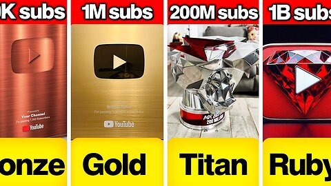 All YouTube Play Buttons Comparison