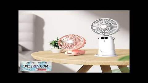 USB Handheld Fan Foldable Portable Neck Hanging Fans 5 Speed 4000mAH Rechargeable Review