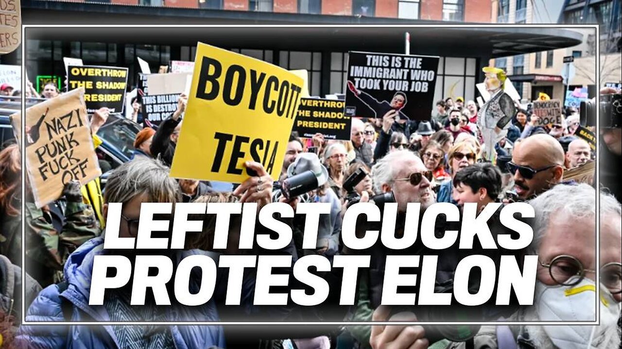VIDEO: Mindless Leftists Attacking a Tesla Dealership in Manhattan