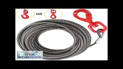 VEVOR Winch Cable 3/8" x 50' Replacement Wire Rope 4400LBS Fiber Core Review