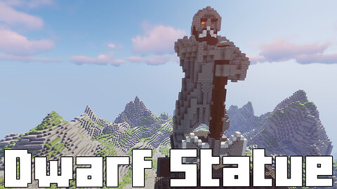 Minecraft Big Dwarf Statue - Monument of the Mountain Folk