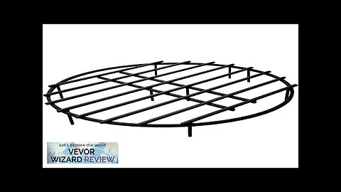 VEVOR Fire Pit Grate Heavy Duty Iron Round Firewood Grate Round Wood Review