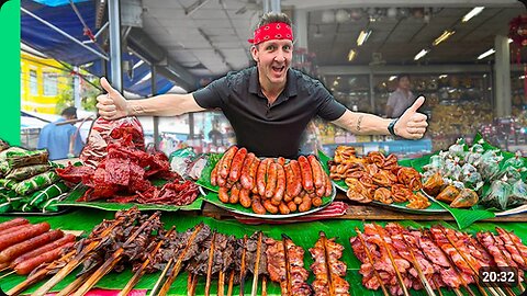 24 Hours of Eating Bizarre Laos Street Food!!