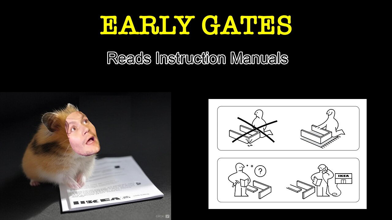 Early Gates Reads Instruction Manuals: Ikea "Hauga" Cabinet