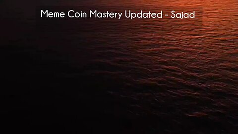 (courseslibrary.com)Meme Coin Mastery Updated - Sajad Course download