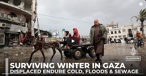 Gaza’s displaced endure cold, floods, and sewage as winter worsens humanitarian