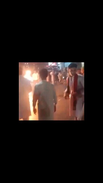 Pakistani Dude Turns Into Ghost Rider While Trying To Spit Fire At A Parade