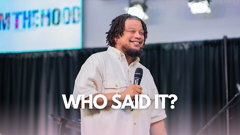 From The Hood | Pastor Daniel Rios Jr. | Who Said it