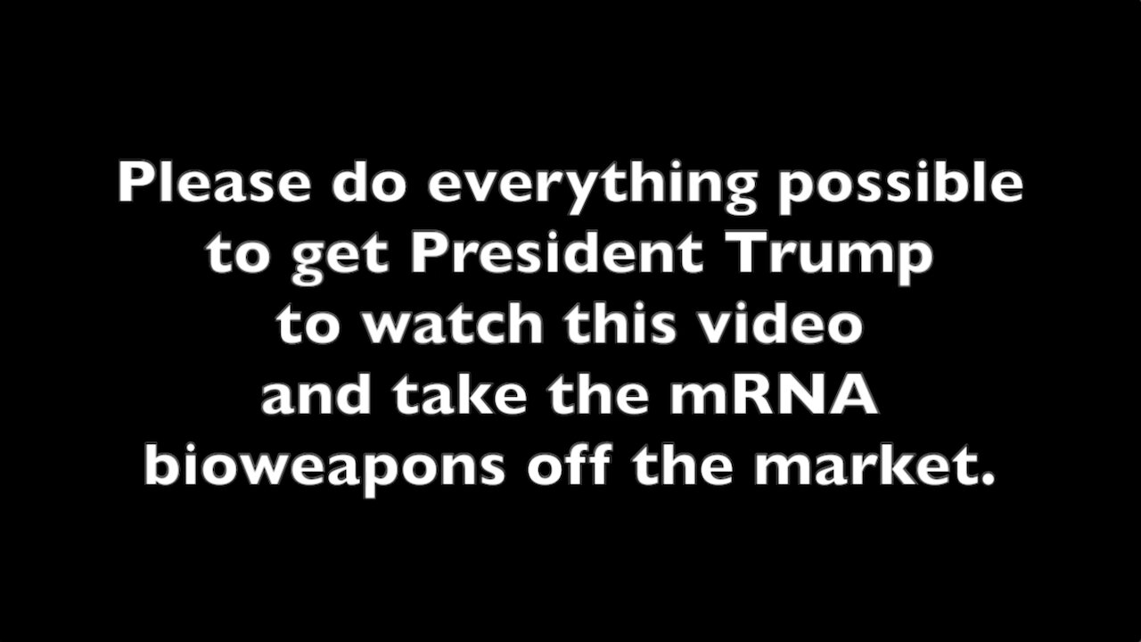 mRNA MUSIC VIDEO FOR PRESIDENT DONALD TRUMP