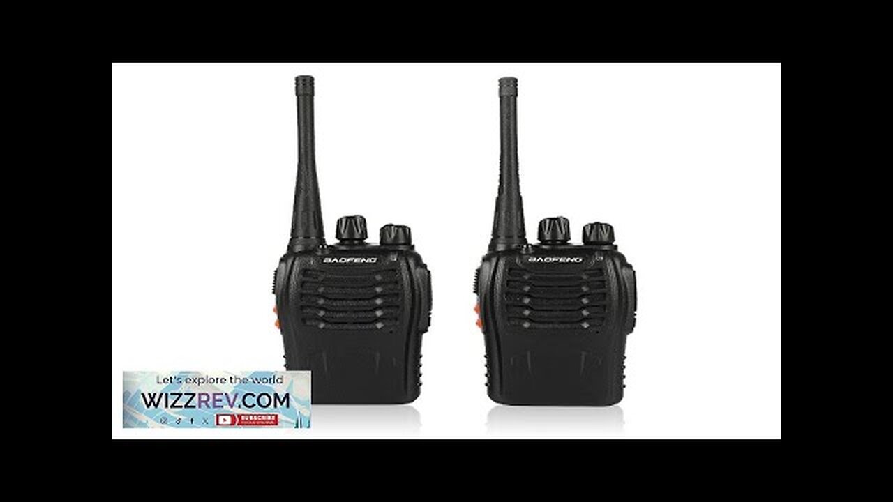 2Pcs/set Baofeng BF-888S Walkie Talkie Portable Radio Station BF888s 5W 16CH UHF Review