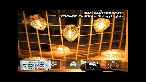 Waterproof Outdoor String Light IP45 C7 Replacement Bulb EU US Plug Fairy Review