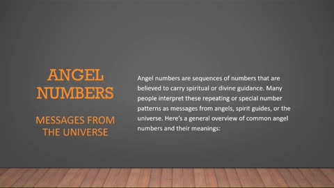 Angel Numbers Part 1