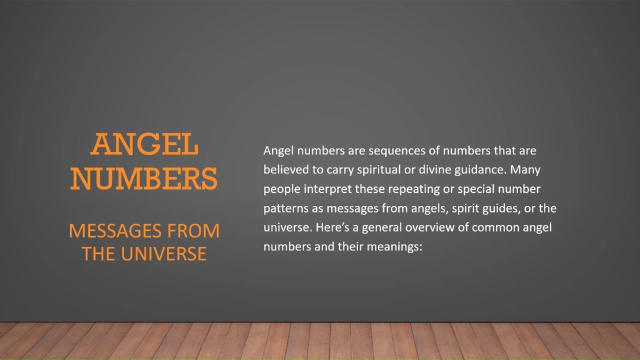 Angel Numbers Part 1