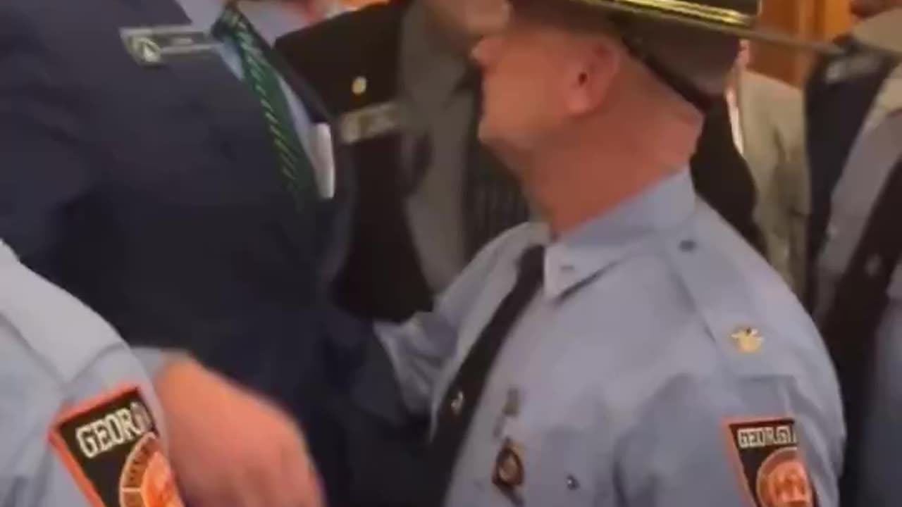 Colton Moore being denied entry to Senate session in GA 1/16/25