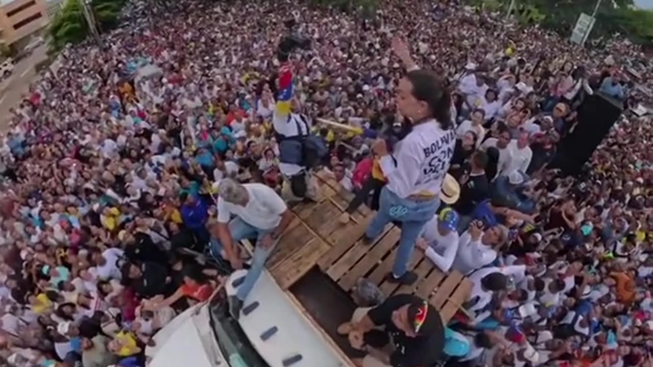 Maria Corina brings together people who want freedom in Venezuela