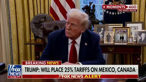 President Trump announces 25% tariffs on Mexico and Canada