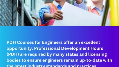 PDH Courses for Engineers