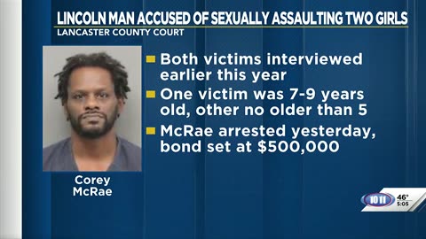 Lincoln black man accused of sexually assaulting two children
