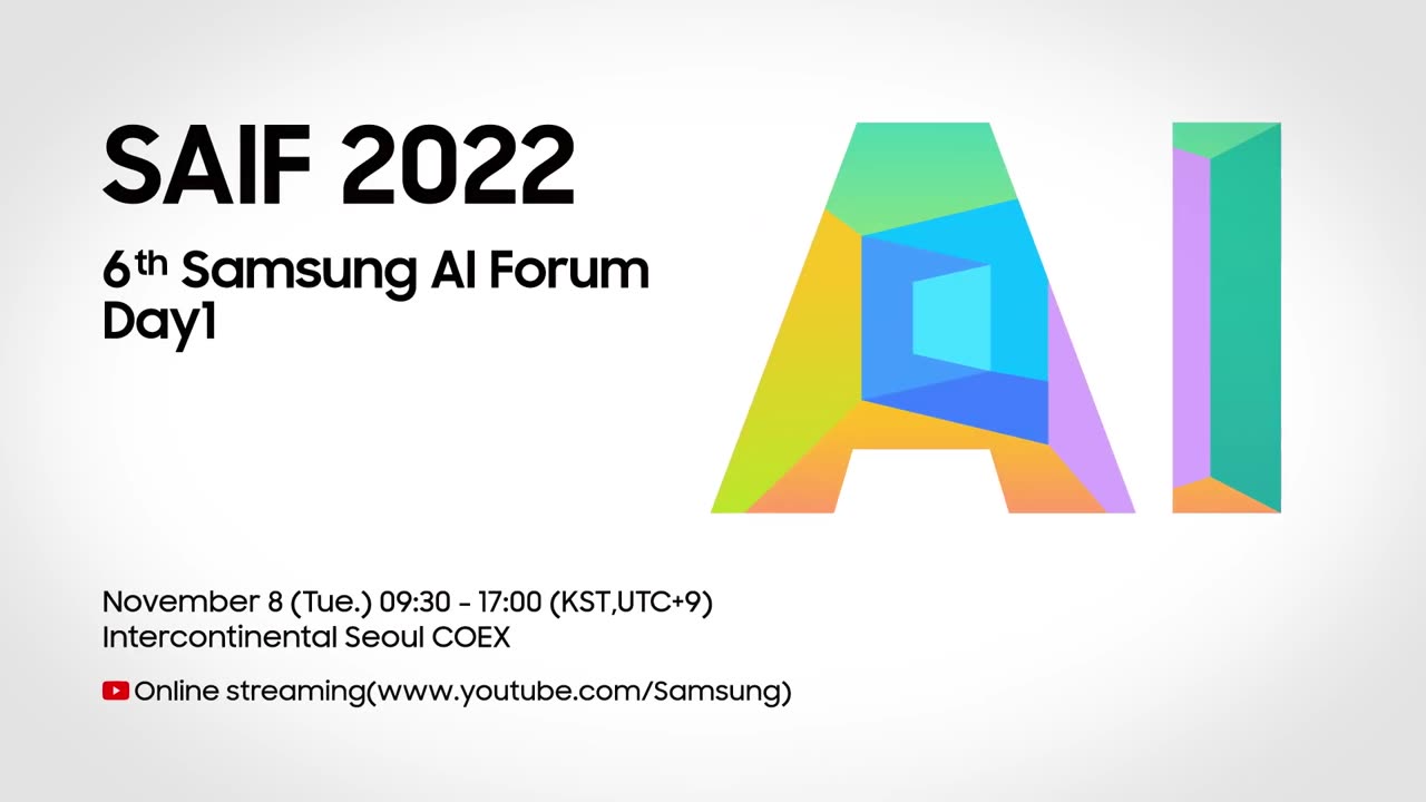 [SAIF 2022] Day 1: Shaping the Future with AI and Semiconductor | Samsung