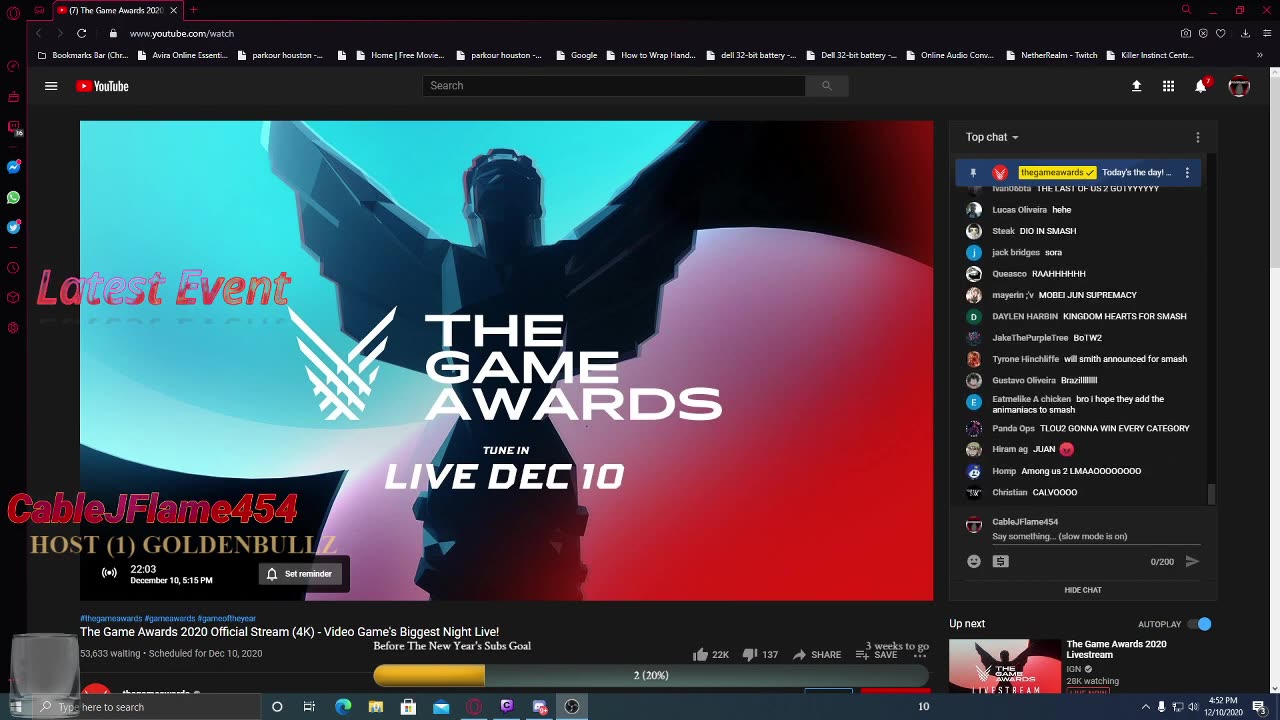 Game Awards 2020 Watch Along