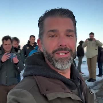 Donald Trump Jr. in Greenland.
