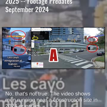 Fact Check: Video Does NOT Show People Fleeing ICE Raid in January 2025 -- Predates September 2024