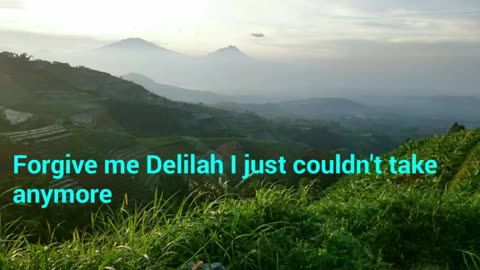 Delilah - Tom Jones lyrics.