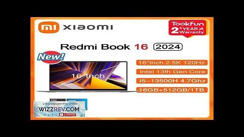 XIAOMI Redmi Book 16 2024 Laptop Intel i5 13500H RAM 16GB SSD Review