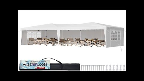 Pop Up Canopy Tent 10' x 20' Sun Shelter Outdoor Gazebo Review