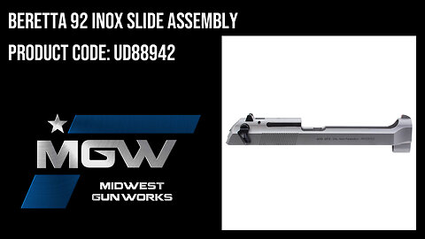 Beretta 92 INOX Slide Assembly - UD88942