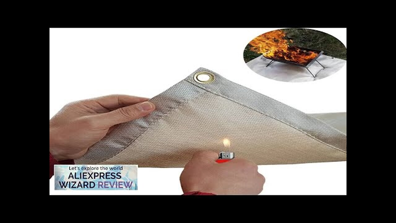 Barbecue fire protection pit mat camping picnic barbecue mat high temperature ironing Review