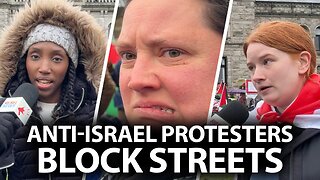 Anti-Israel protesters continue blocking Victoria intersections as VPD stands by