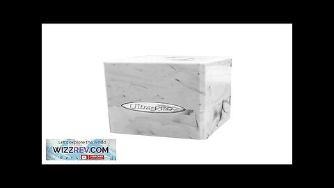 Ultra Pro: Deck Box: Marble Satin Cube (White/Black) Review