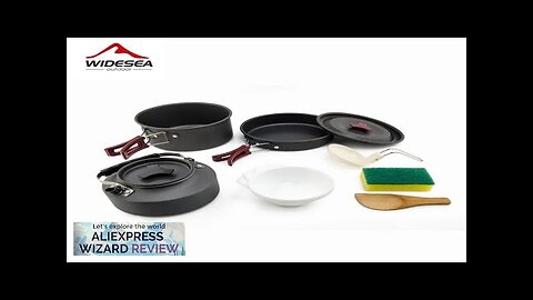 Widesea Camping Cookware Set Outdoor Pot Tableware Kit Cooking Water Kettle Pan Review