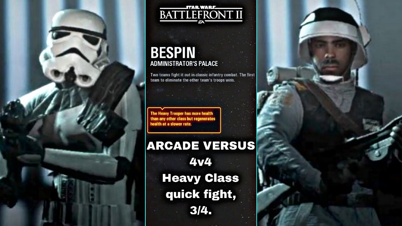 XB1 Star Wars Battlefront 2 G301, 2P local splitscreen Arcade on Administrator's Palace, Heavies!