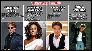 THE BEST SONGS - Golden Oldies Greatest HitsSIMPLY RED,,WHITNEY HOUSTON, RICHARD MARX AND PAUL YOUNG