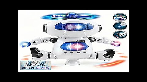 360° Space Rotating Dance Astronaut Robot RC Music LED Light Electronic Walking Review