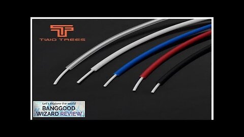 TWOTREES® 5M PTFE Tube Red/Blue/Black/White/Transparent Nozzle Feed Tube 2x4mm with Portable Review